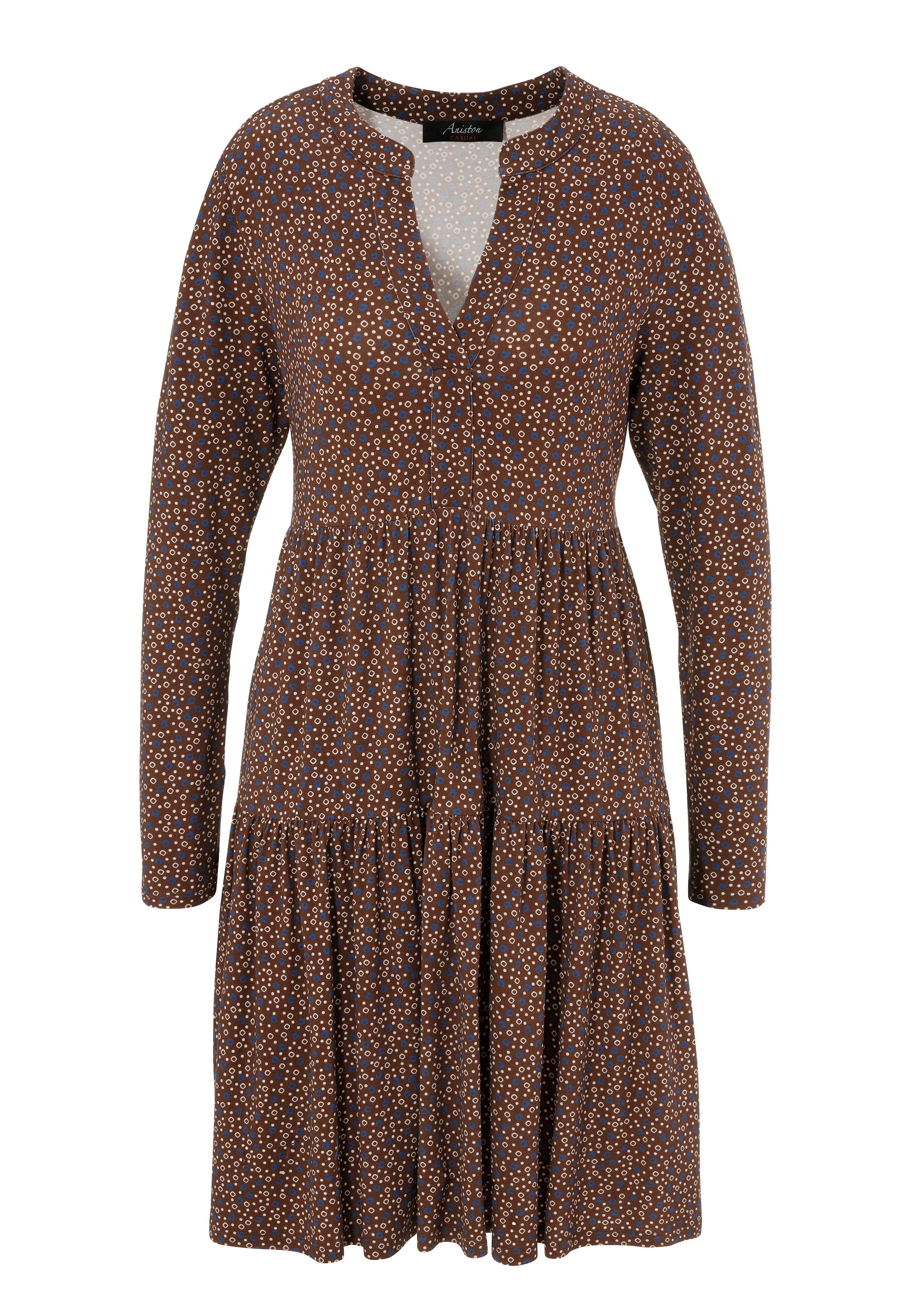 Aniston CASUAL Kleid in Braun: Vorderseite