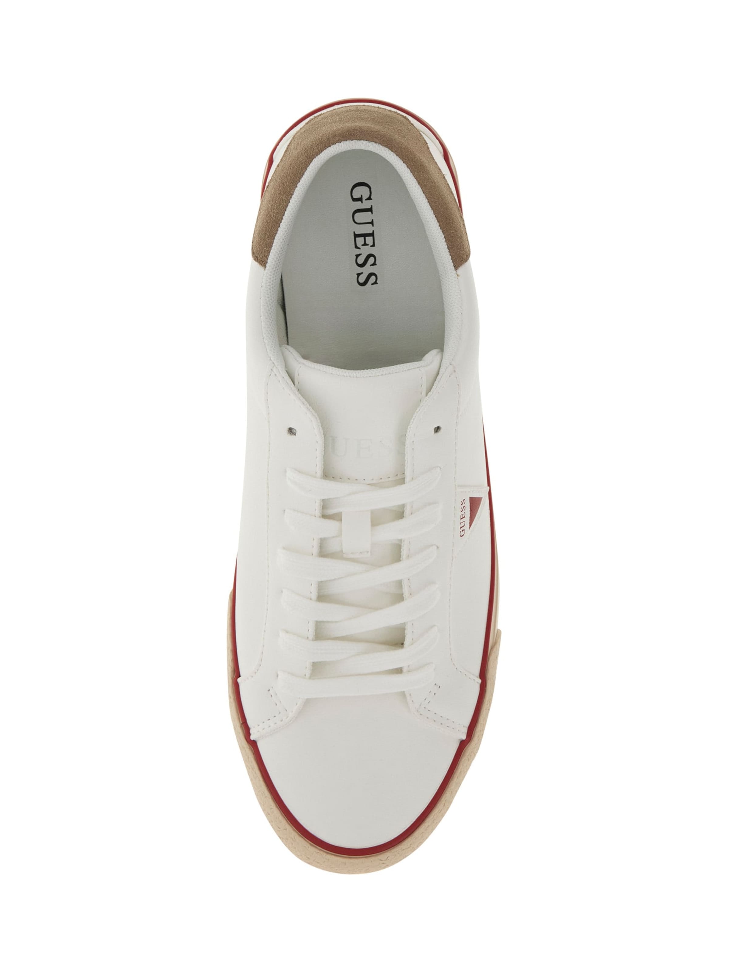 Baskets basses 'DAVOR' GUESS en blanc