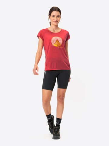 VAUDE Functioneel shirt 'Tekoa II' in Rood