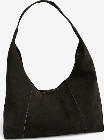 PIECES - Bolso de hombro 'JOYE' en marrón: frente