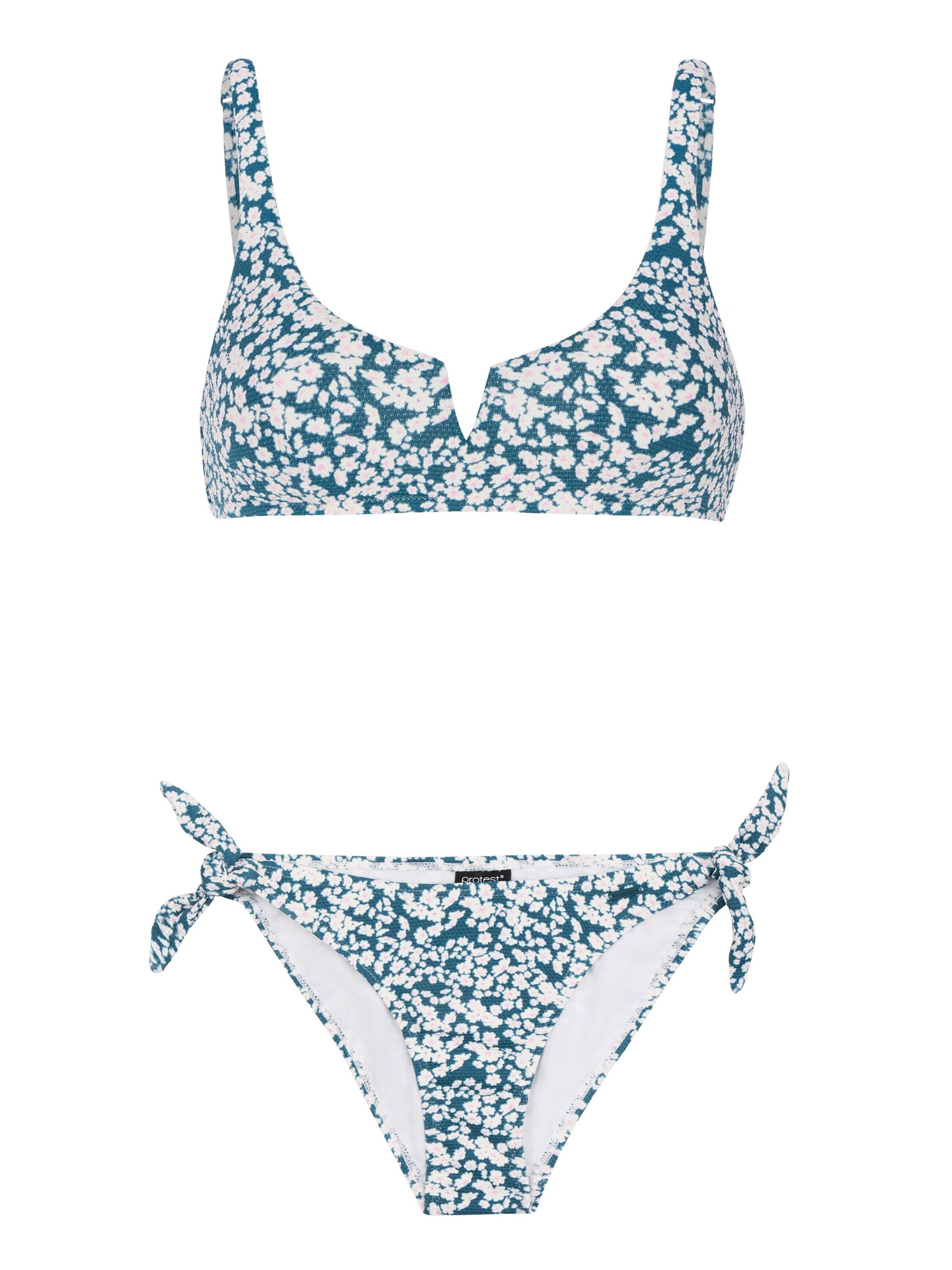 PROTEST Bustier Bikini 'PRTLANA' in Blauw: voorkant