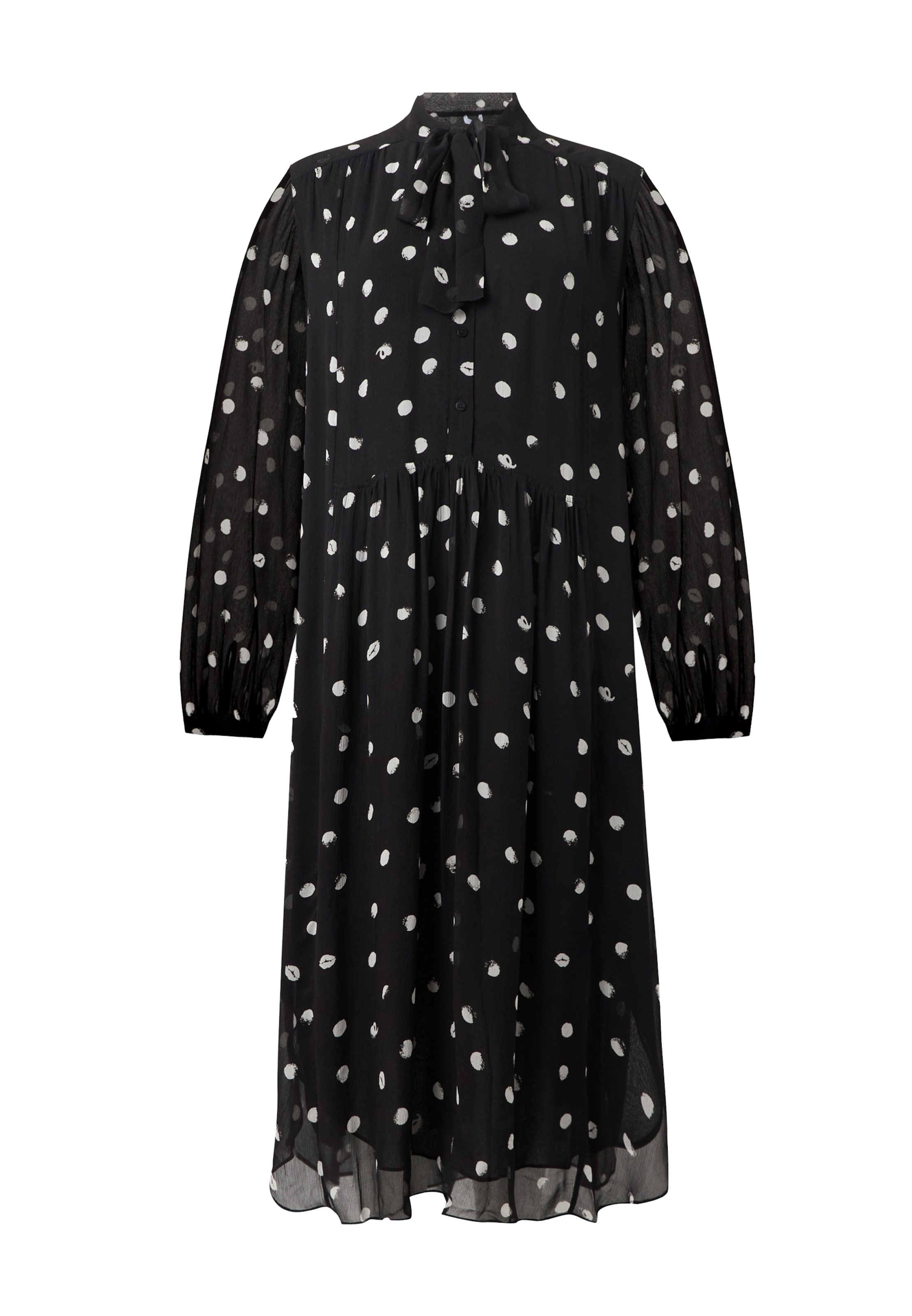 Rochie tip bluză pe 36 Lala Berlin pe negru / alb, Vizualizare produs
