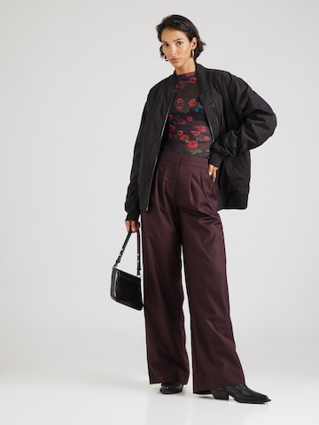 Harper & Yve Regular Pleat-front trousers in Brown