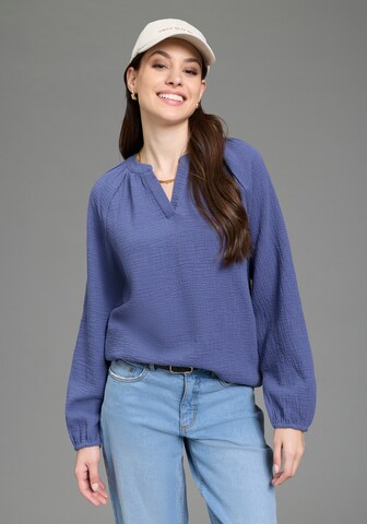 LAURA SCOTT Bluse in Blau: Vorderseite