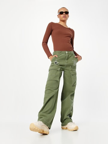 Nasty Gal - Loosefit Pantalón cargo en verde