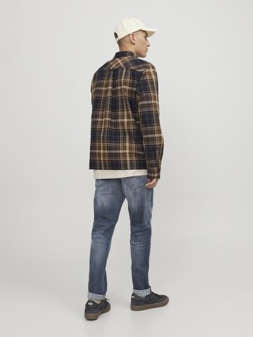 JACK & JONES Tapered Jeans 'JJErik' in Blue