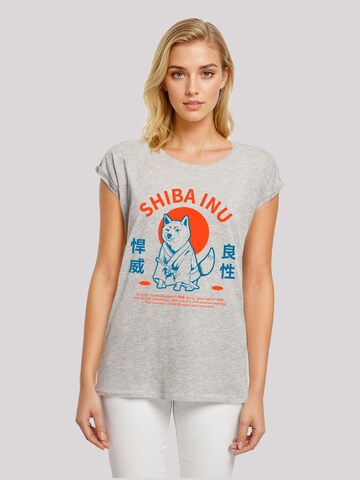 T-shirt 'Japanischer Shiba Inu Hund' F4NT4STIC en gris : devant