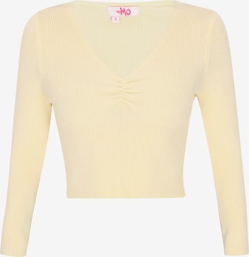 MYMO Pullover 'Comfy' in Gelb: Vorderseite