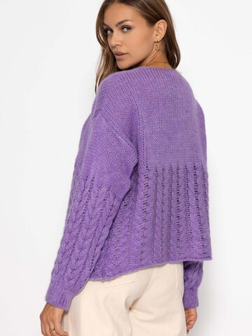 SASSYCLASSY Oversized Cardigan in Purple