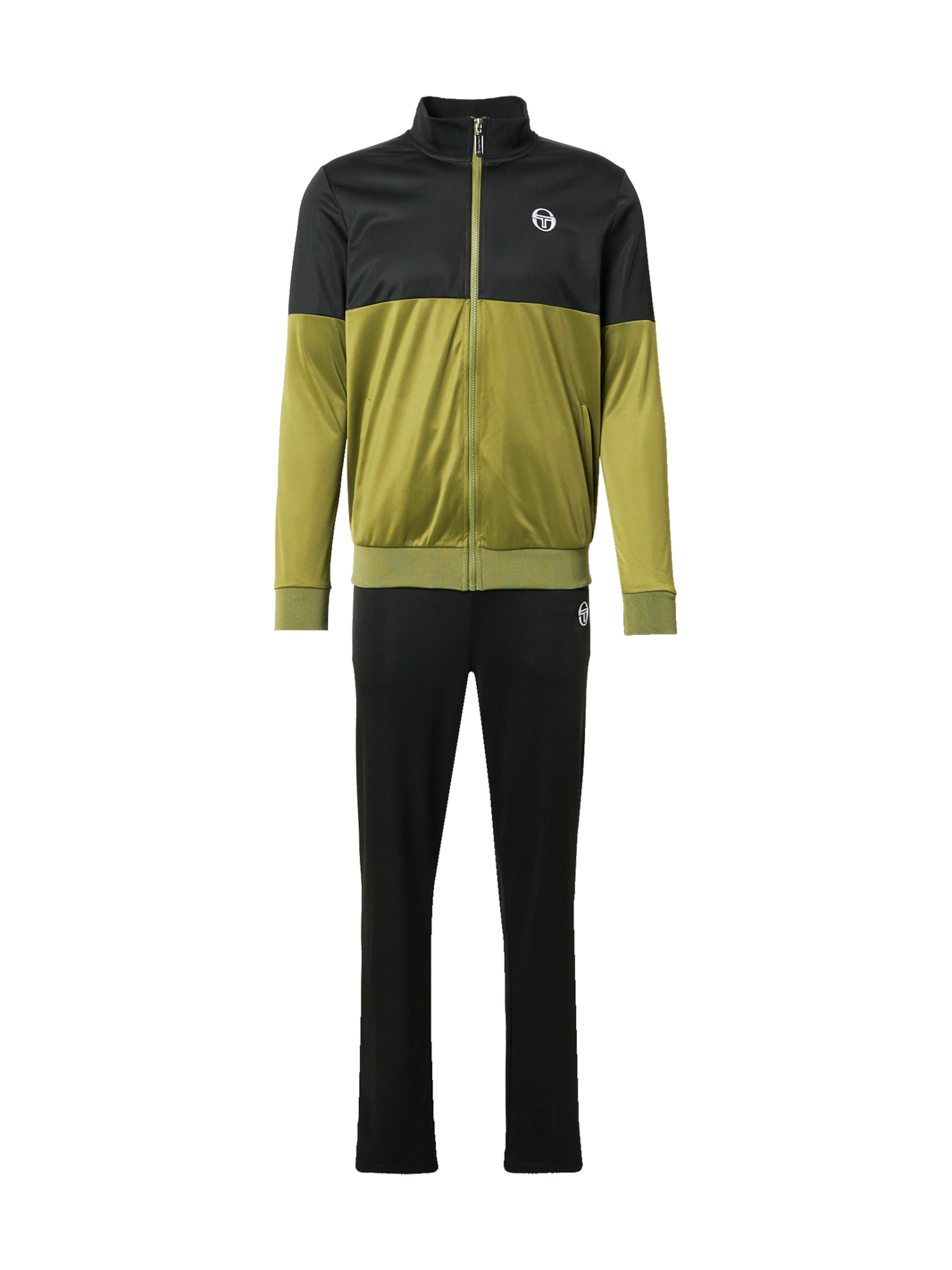 Sergio Tacchini Φόρμα τρεξίματος 'SANTOS' σε μαύρο: μπροστά