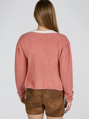 SPIETH & WENSKY Gebreid vest 'Hulla' in Oranje