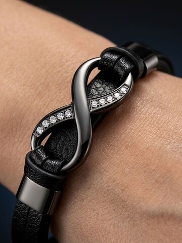 UNIQAL Armband 'INFINITY' in Zwart