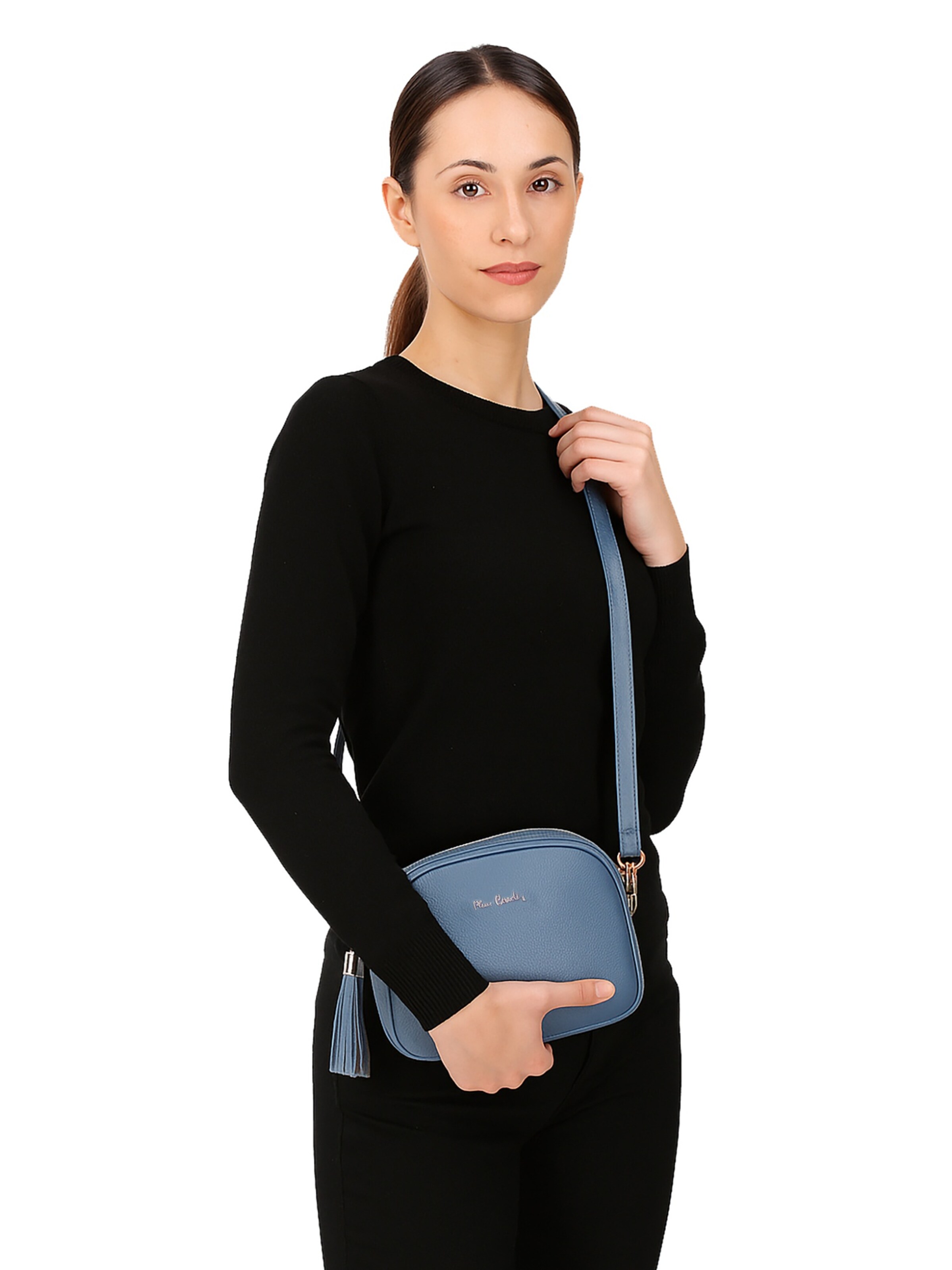 PIERRE CARDIN Schultertasche in Blau: Vorderseite