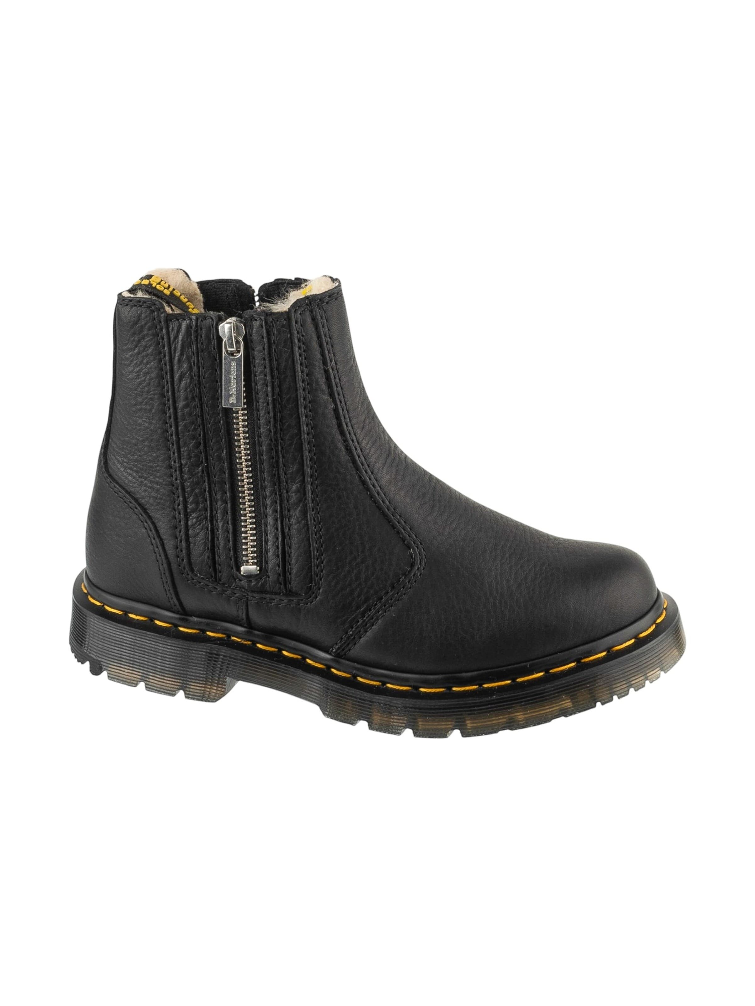 Dr. Martens Enkellaarsje 'Dr. Martens 2976 Alyson w Zips Zip Up Chelsea Boot' in Zwart: voorkant