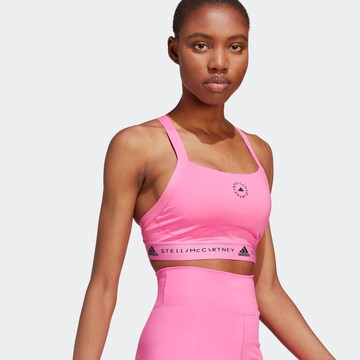 ADIDAS BY STELLA MCCARTNEY Bustier Sport bh ' 'Truepurpose Medium Support' in Roze