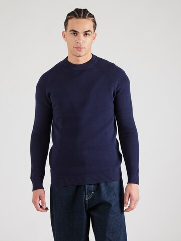 SELECTED Pullover 'SLHBORA' in Blau: Vorderseite