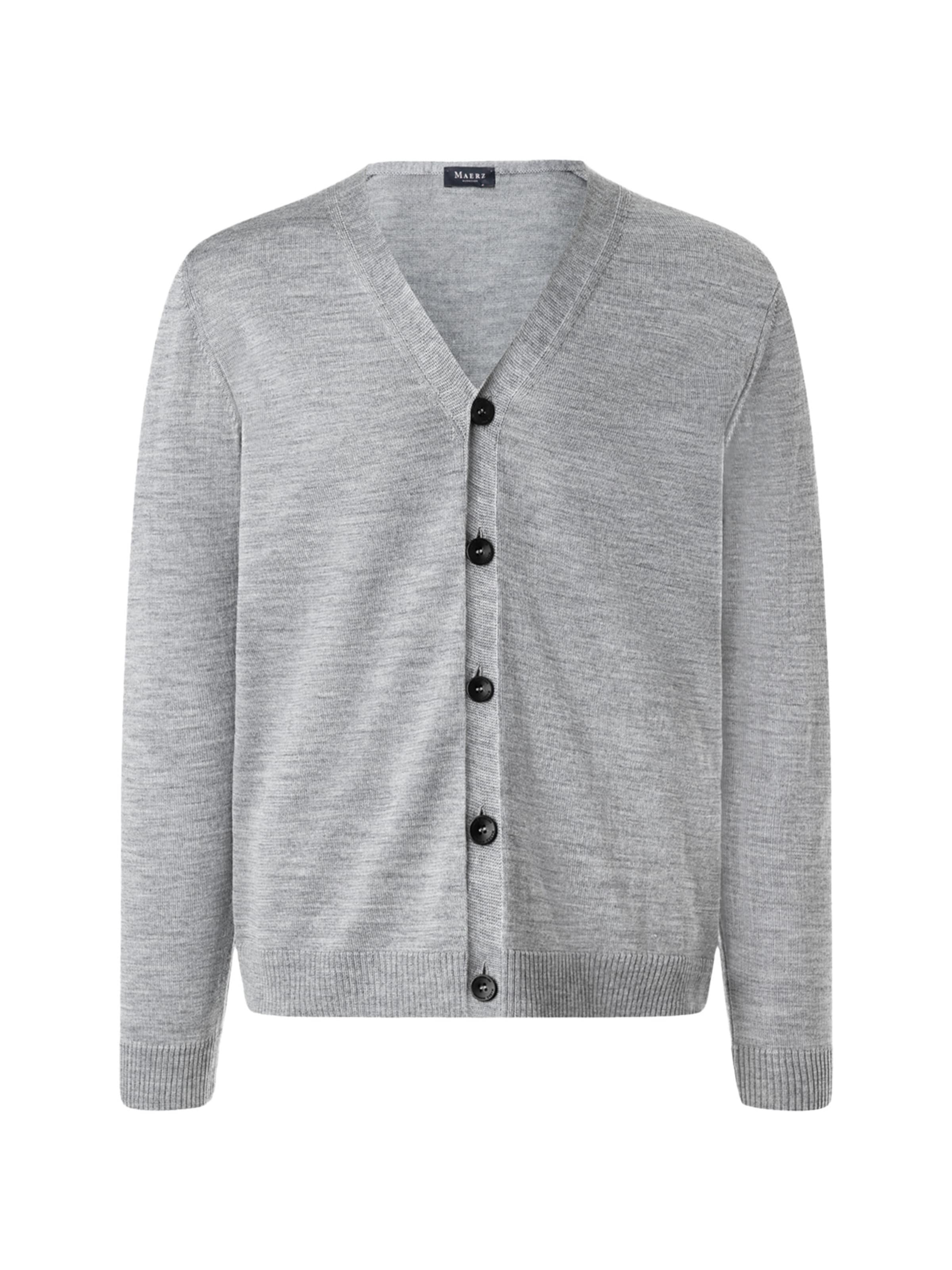 Vestes en maille MAERZ Muenchen en gris : devant