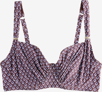 Next Bikinitoppi värissä ruskea: etupuoli