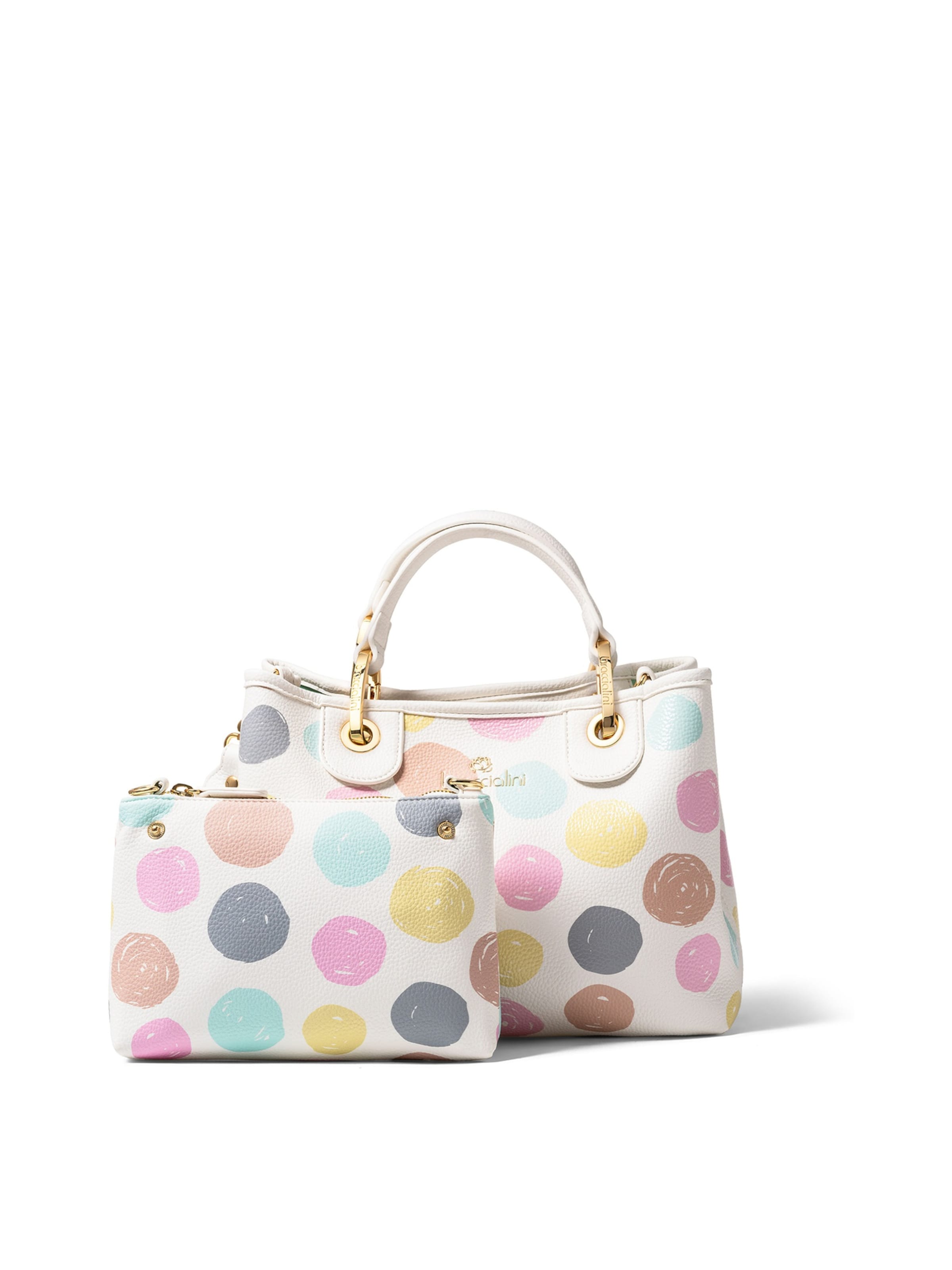 Borsa a mano di Braccialini in bianco: frontale