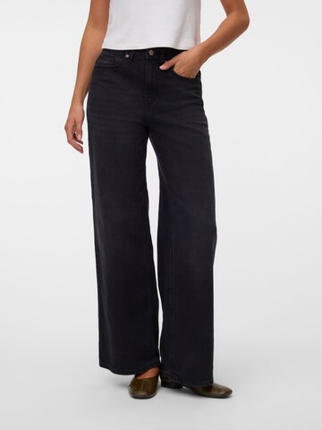 Wide leg Jeans 'VMOlivia' de la VERO MODA pe negru: față