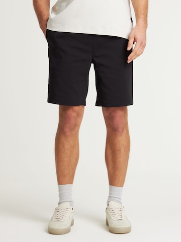 CHASIN' Regular Trousers 'Stone.S Dry' in Black: front