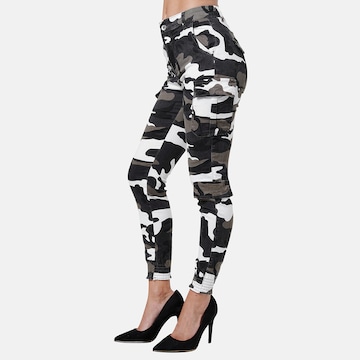 Elara Skinny Cargobroek in Groen