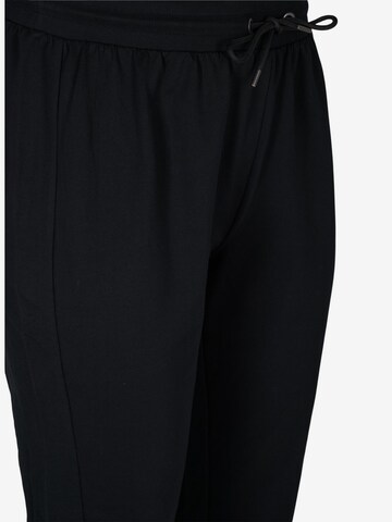 Active by Zizzi Loosefit Sporthose 'Camsili' in Schwarz