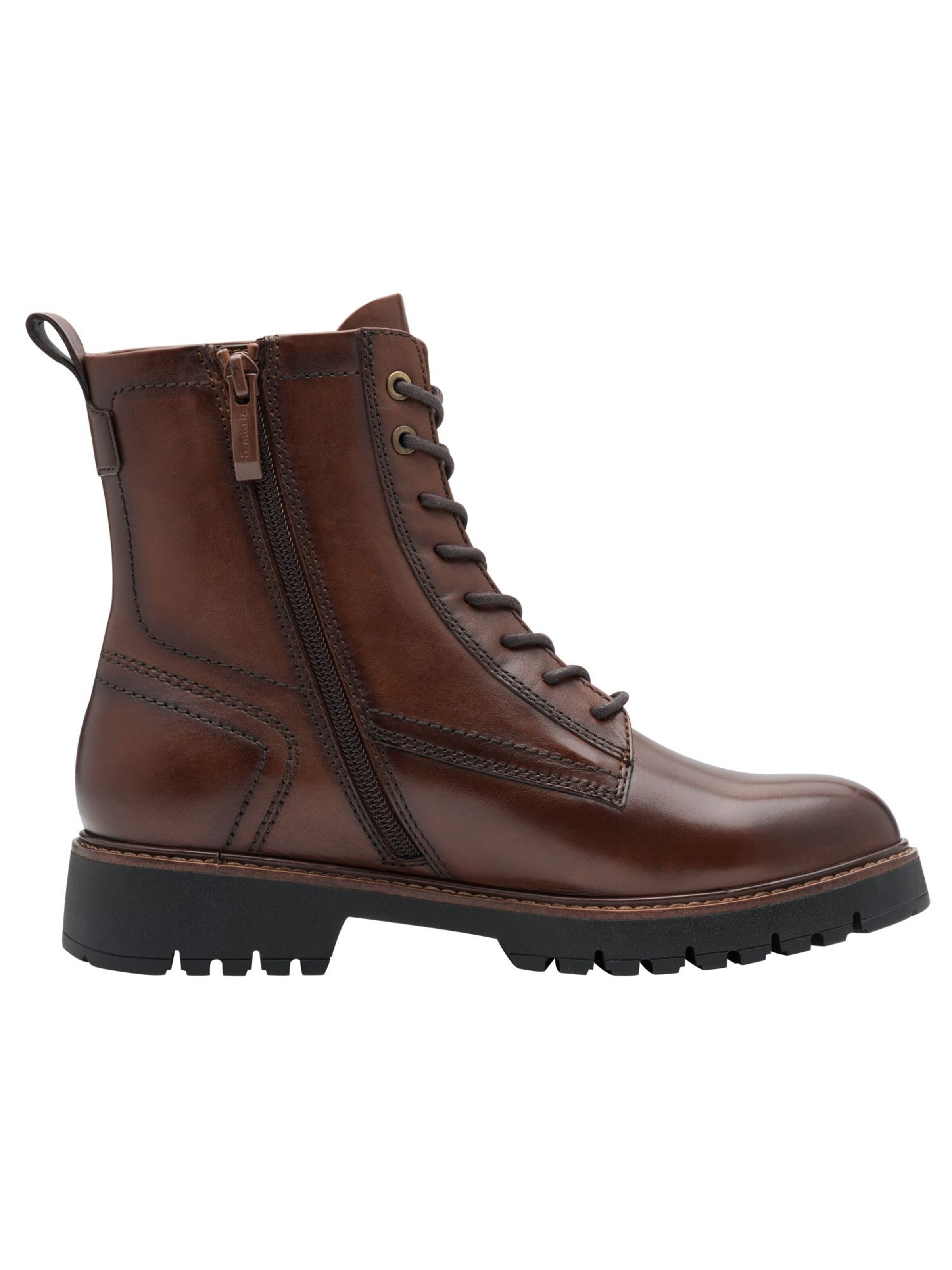 Bottines à lacets Tamaris en marron