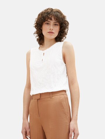 TOM TAILOR Top in White: front