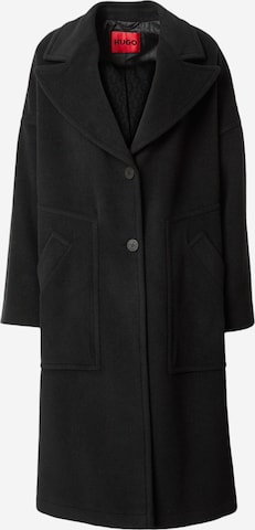 HUGO Red Between-seasons coat 'Mauroko' in Black: front