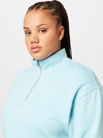 Levi's® PlusSweater majica 'PL Cosmo 1/4 Zip' - plava boja