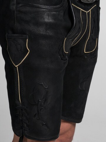 SPIETH & WENSKY Regular Traditional Pants 'Astral' in Black