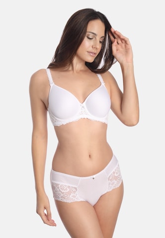 sassa T-shirt Bra 'INDIAN SUMMER' in White