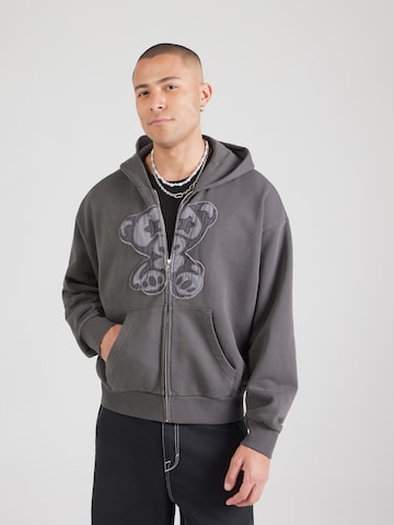Veste de survêtement WEEKDAY en gris : devant