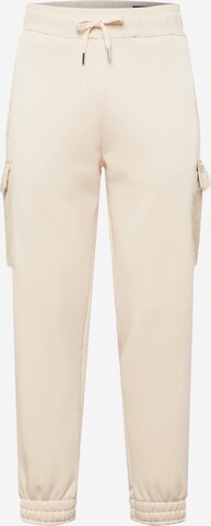 Pantalon cargo ALPHA INDUSTRIES en blanc : devant