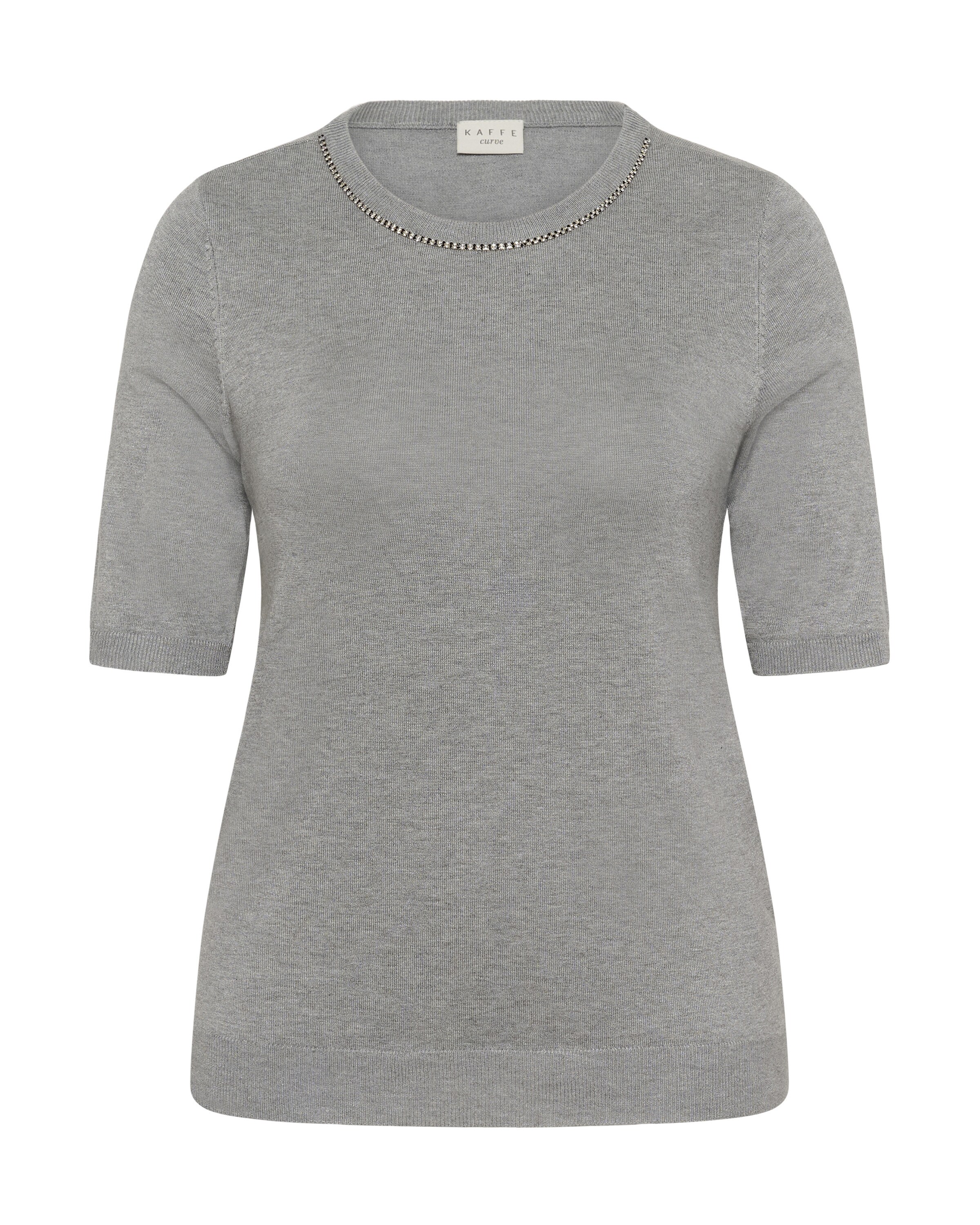 Pull-over 'Carla' KAFFE CURVE en gris : devant