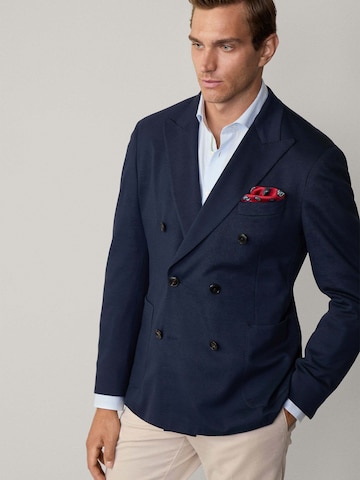 Hackett London Regular Fit Sakko 'Peak' in Blau