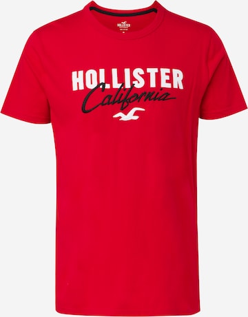 HOLLISTER Póló - piros: elől