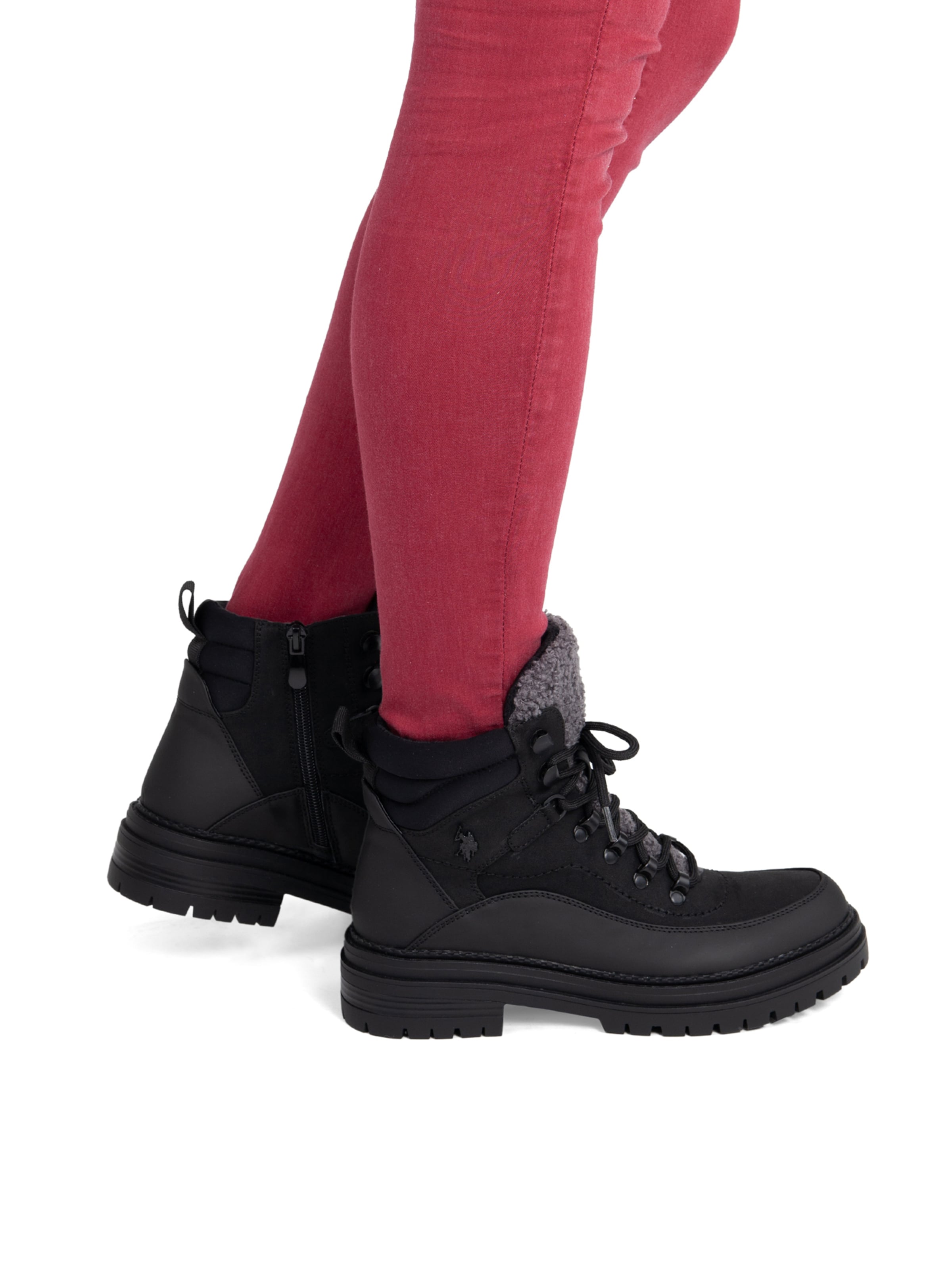 US POLO ASSN. - Botim com fivela em preto