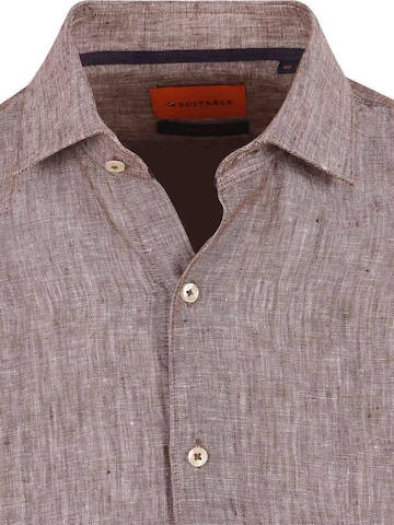 Coupe slim Chemise Suitable en gris