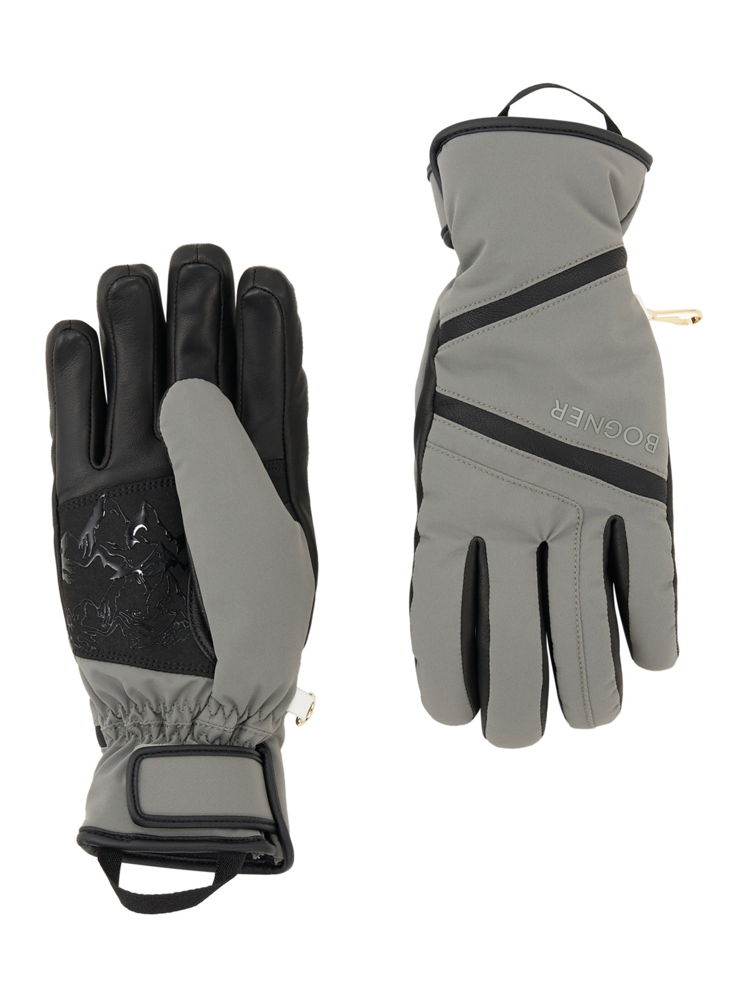 BOGNER Sports gloves 'Hilla' in Grey: front