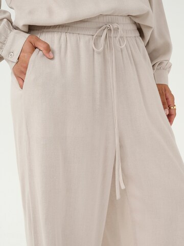 Kaffe Wide leg Broek 'KAMilia' in Grijs