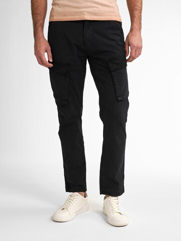 Petrol Industries - regular Pantalón vaquero cargo en negro: frente