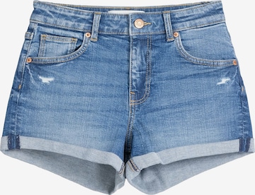 Bershka Regular Shorts in Blau: predná strana