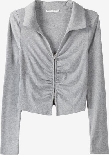 Bershka Cardigan en gris, Vue avec produit