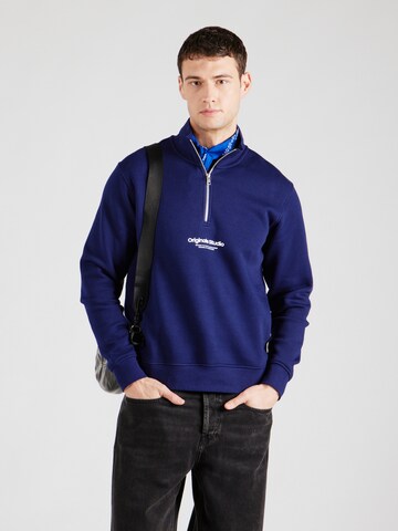 JACK & JONES Sweatshirt 'JORVesterbro' in Blue: front