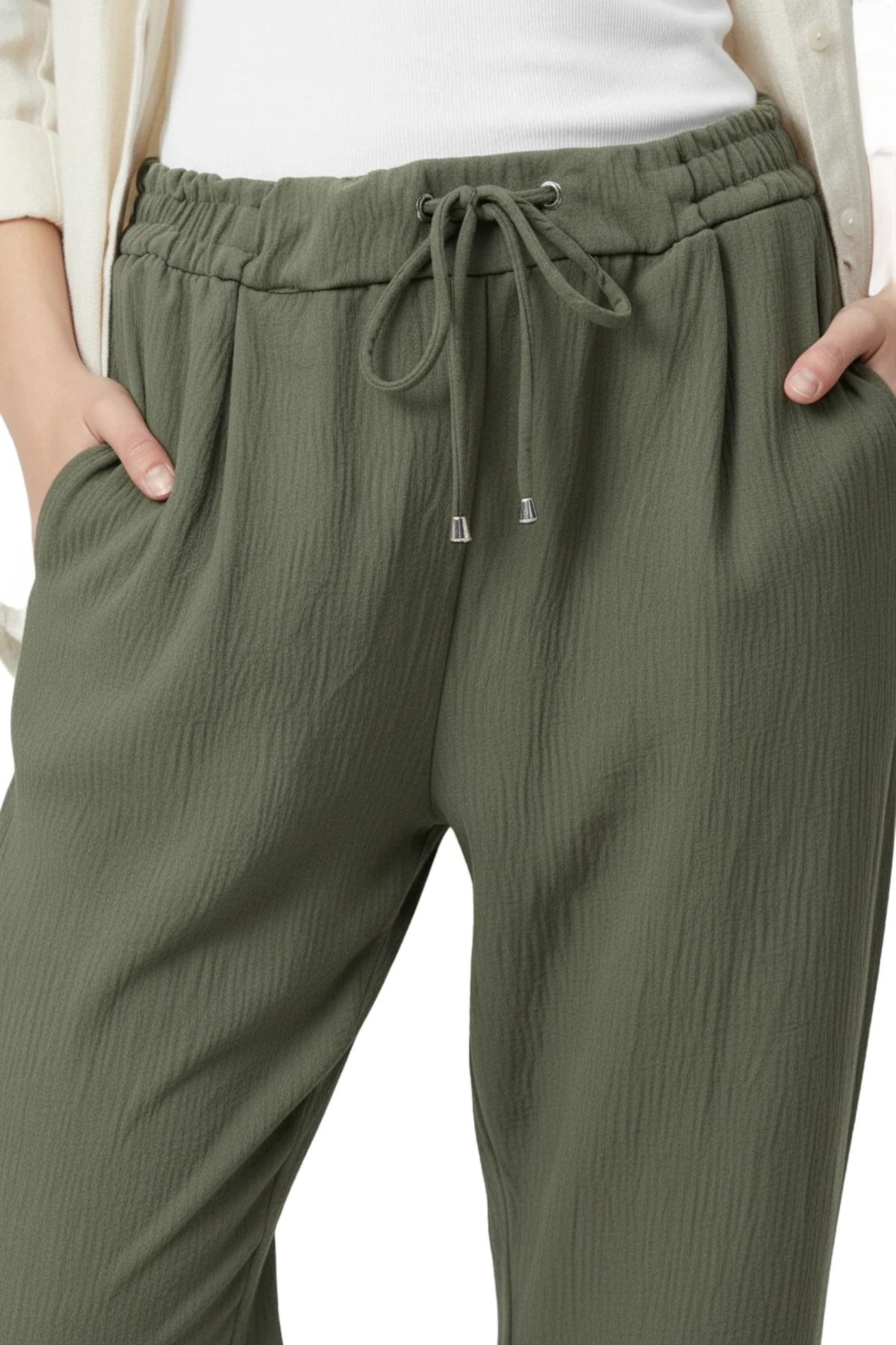 Effilé Pantalon à pince No Matter What en vert