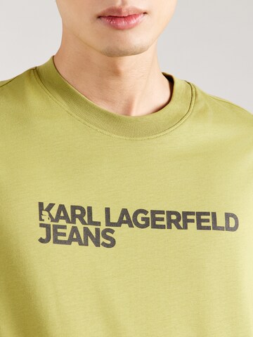 KARL LAGERFELD JEANS Särk 'Essential', värv roheline