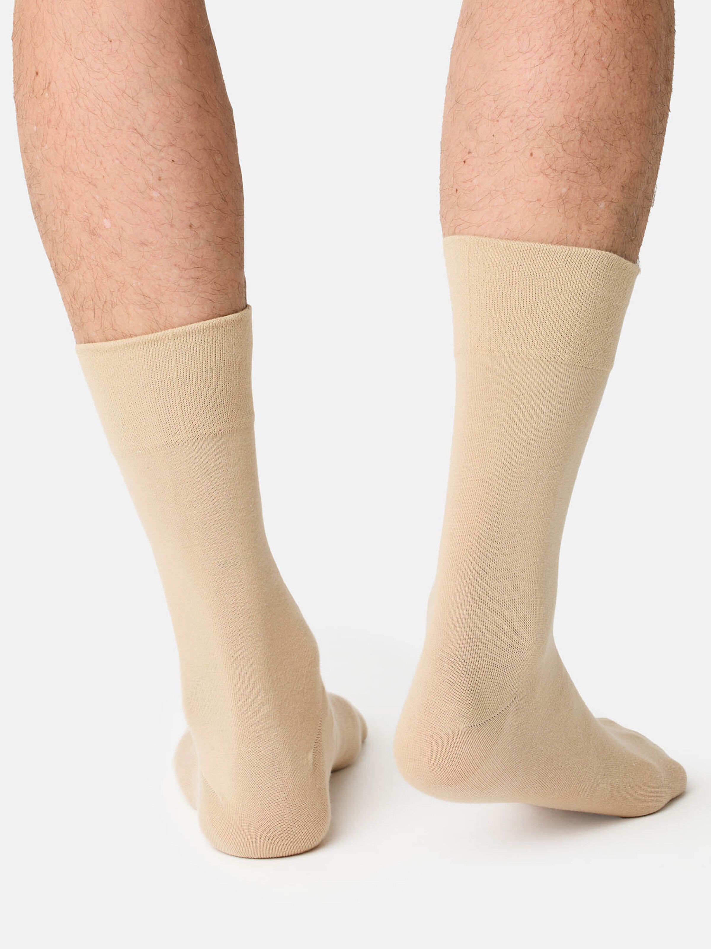 Chaussettes ' 98% Baumwolle weich atmungsaktiv ' Nur Die en beige
