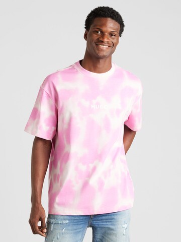 HUGO Shirt 'Dielo' in Roze: voorkant